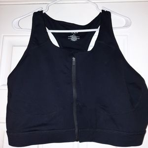 Torrid Racerback Clasp/Zip Front Sports Bra